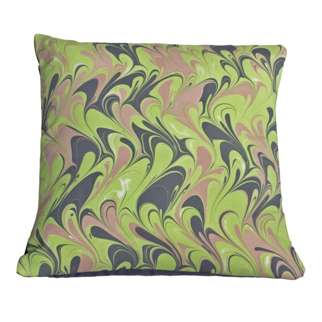 salzburg hand marbled cushion